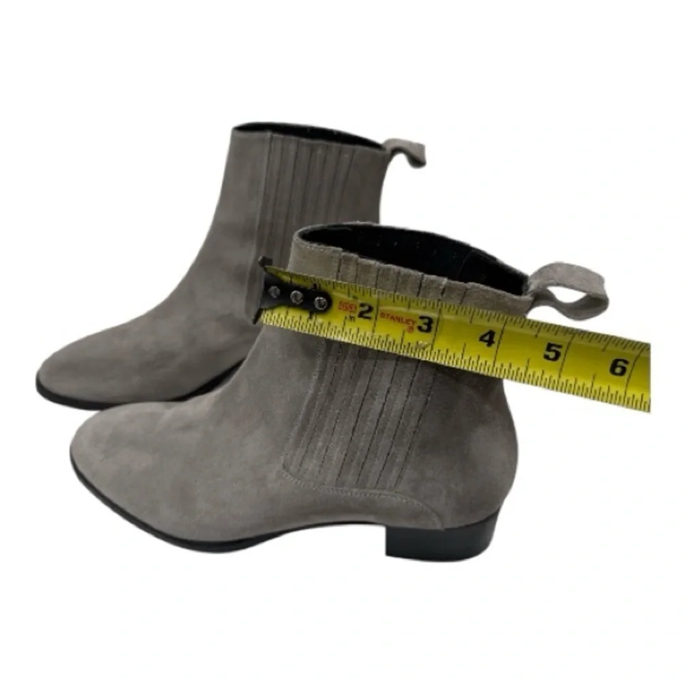 ATELIER MERCADAL Suede Gray Ankle Boots Chelsea boots size 38.5